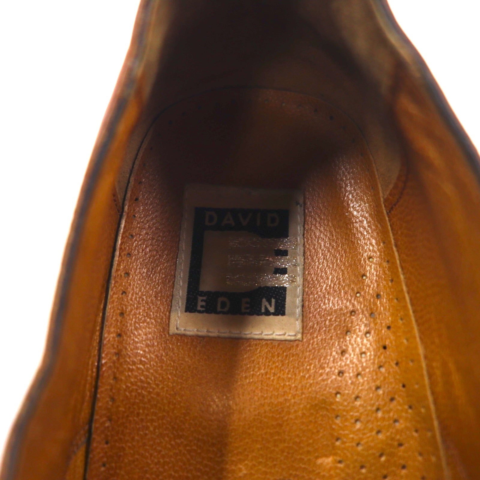 DAVID EDEN Scarpe eleganti francesine con punta liscia 27.5cm Marroni in pelle