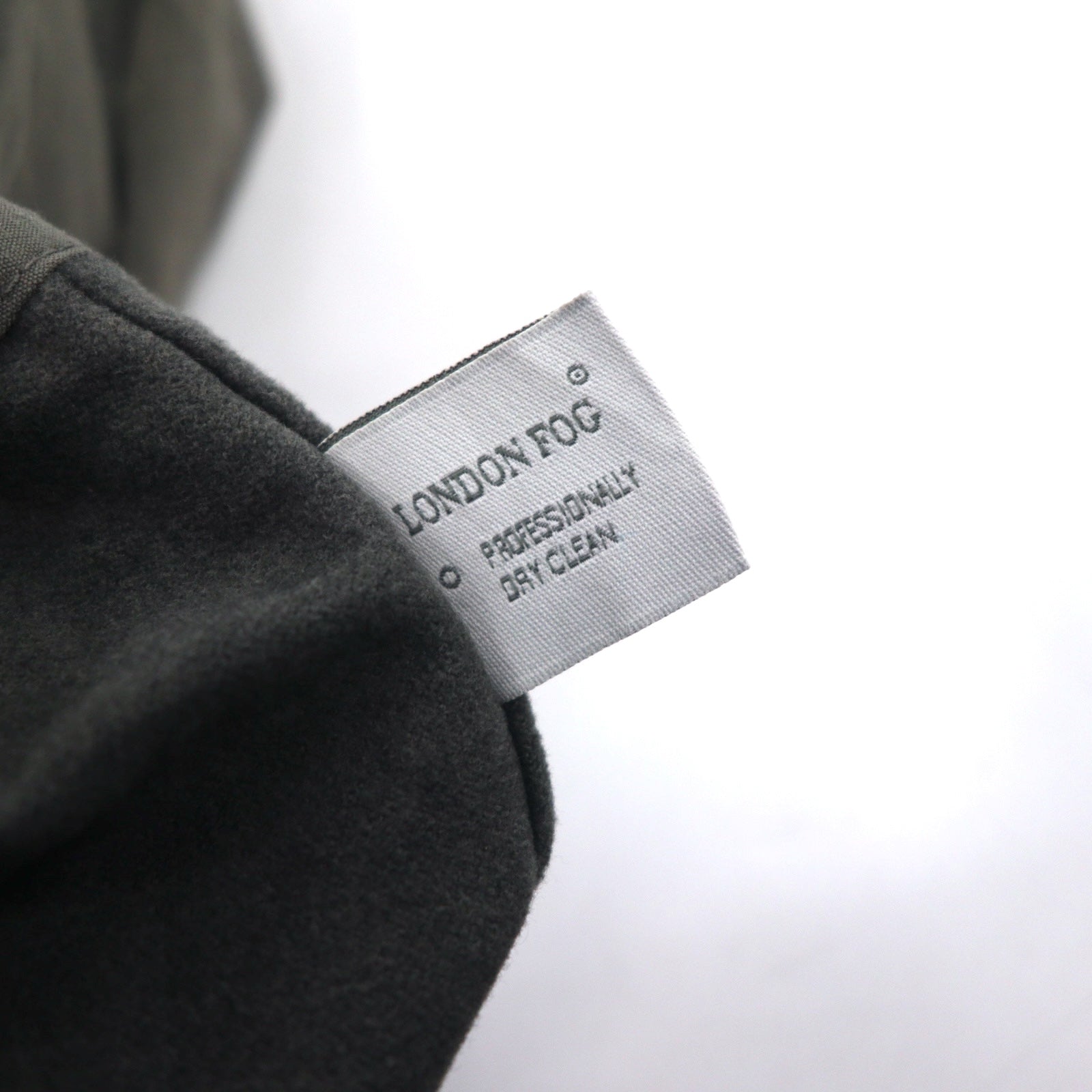LONDON FOG Trench XL grigio poliestere cotone fodera rimovibile
