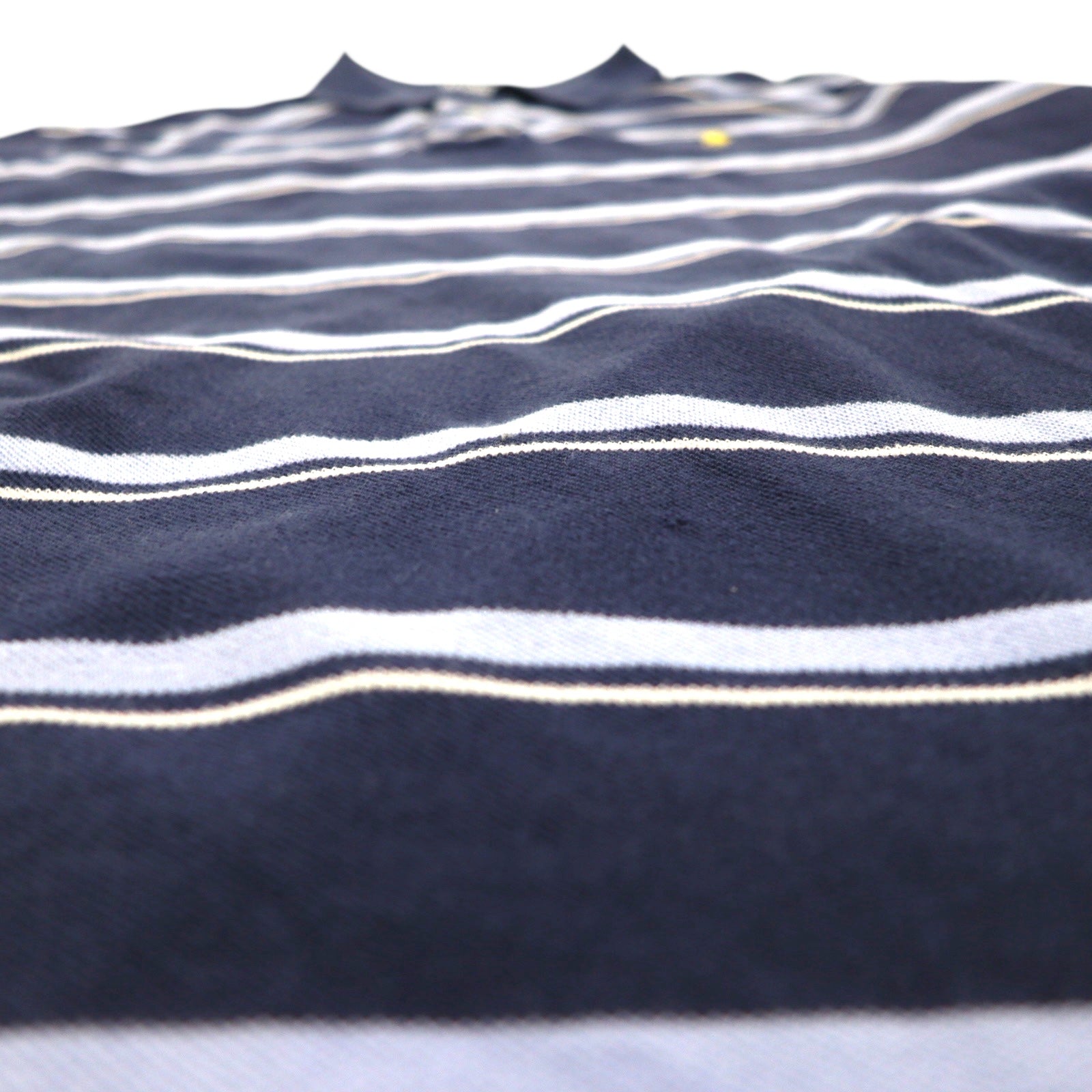 Polo by Ralph Lauren anni '90 Polo a righe 2XL Blu marino Cotone Piqué Ricamo Small Pony