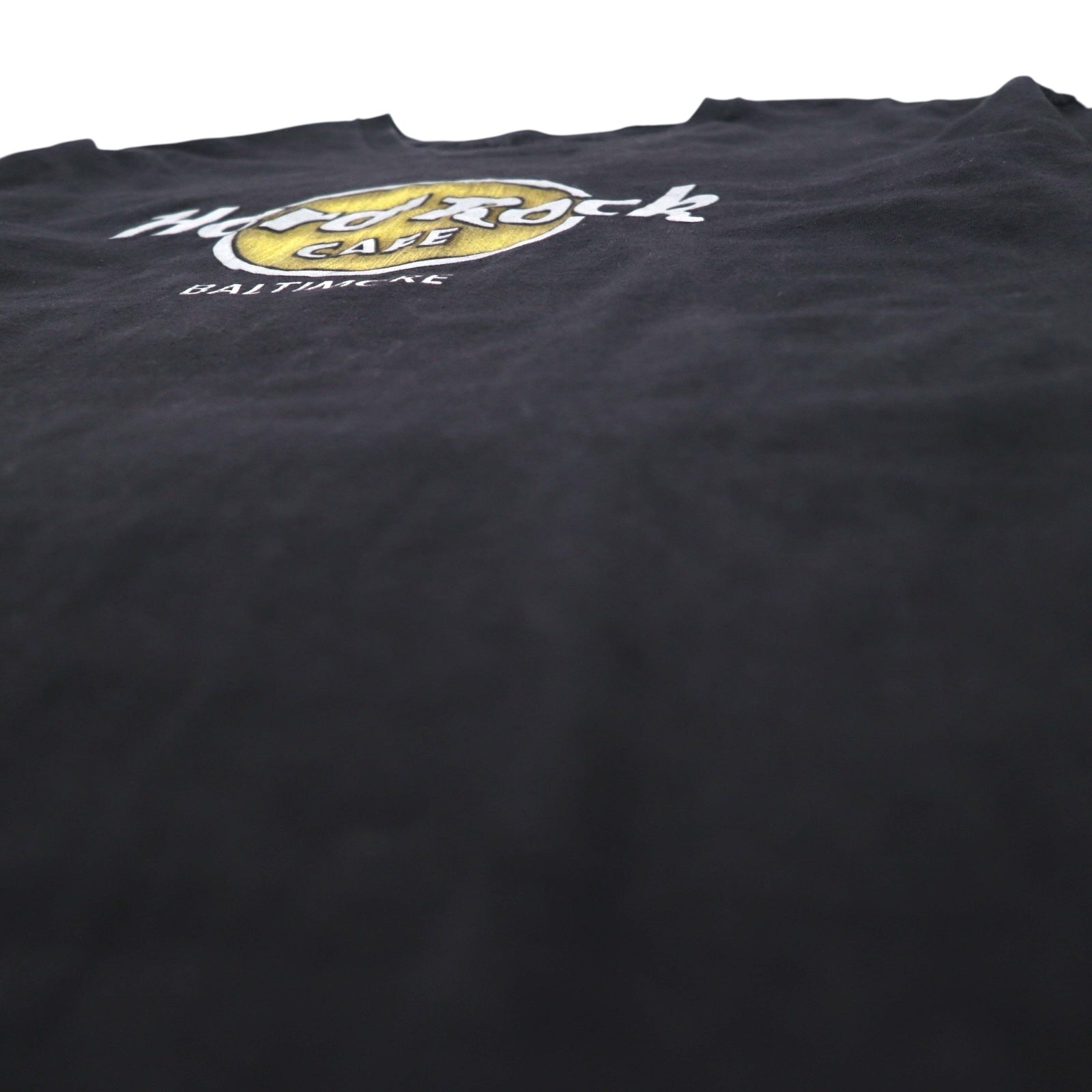 T-shirt Hard Rock CAFE con stampa logo, taglia L, colore nero, in cotone, BALTIMORE, Made in Mexico