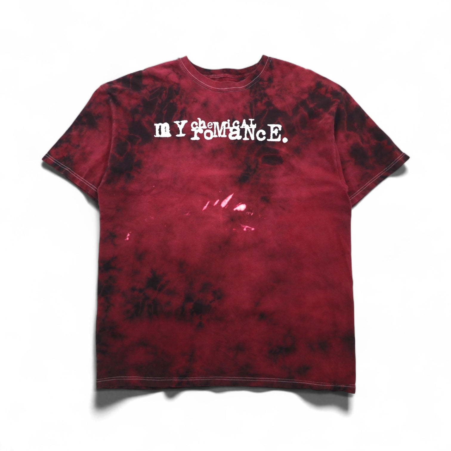 My Chemical Romance マイケミカルロマンス ロック バンド Tシャツ XL ボルドー タイダイ コットン
