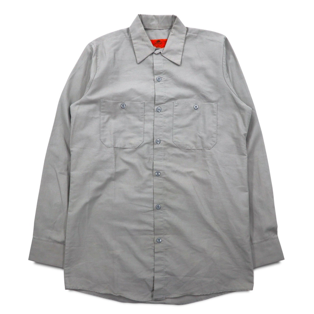 RED KAP Camicia da lavoro S Grigio Poliestere Cotone Tasche frontali Prodotta in Honduras