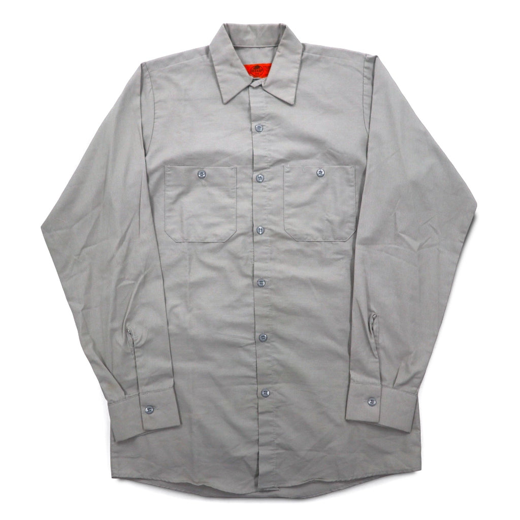 RED KAP Camicia da lavoro S Grigio Poliestere Cotone Tasche frontali Prodotta in Honduras