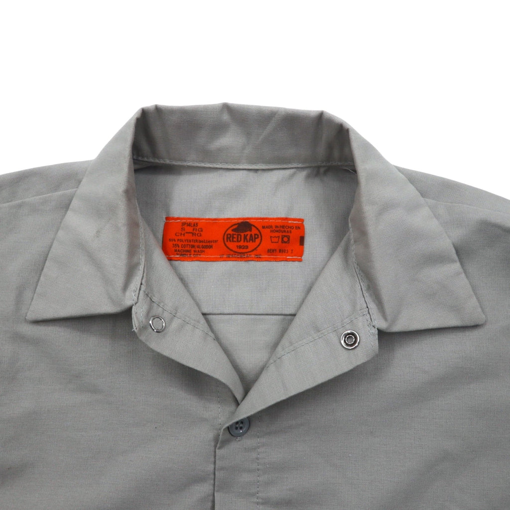 RED KAP Camicia da lavoro S Grigio Poliestere Cotone Tasche frontali Prodotta in Honduras