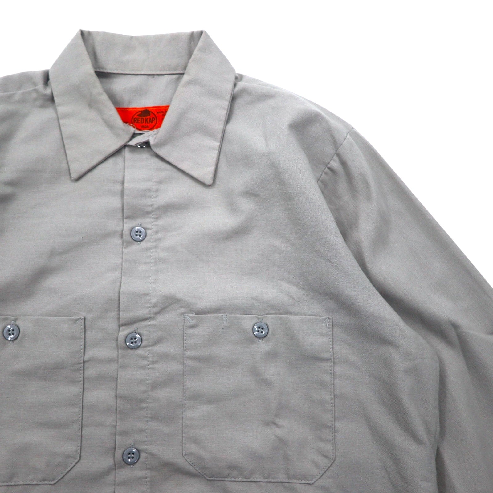 RED KAP Camicia da lavoro S Grigio Poliestere Cotone Tasche frontali Prodotta in Honduras