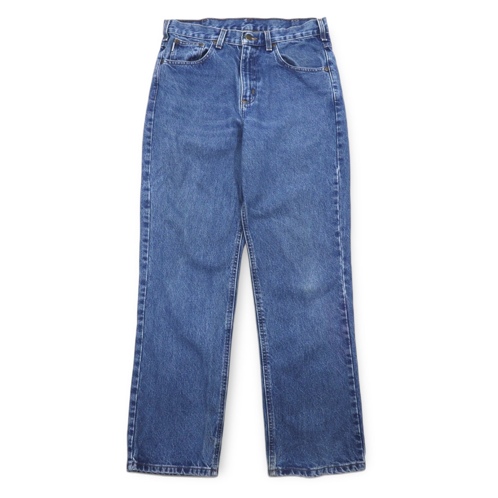 Carhartt Jeans Traditional Fit L Indigo Blu Cotone B180 DST Fabbricato in Messico