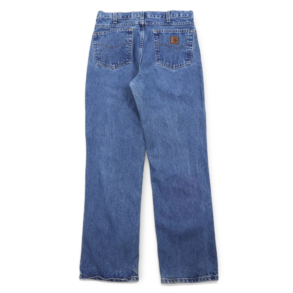 carhartt デニムパンツ Traditional Fit L インディゴ ブルー コットン B180 DST メキシコ製