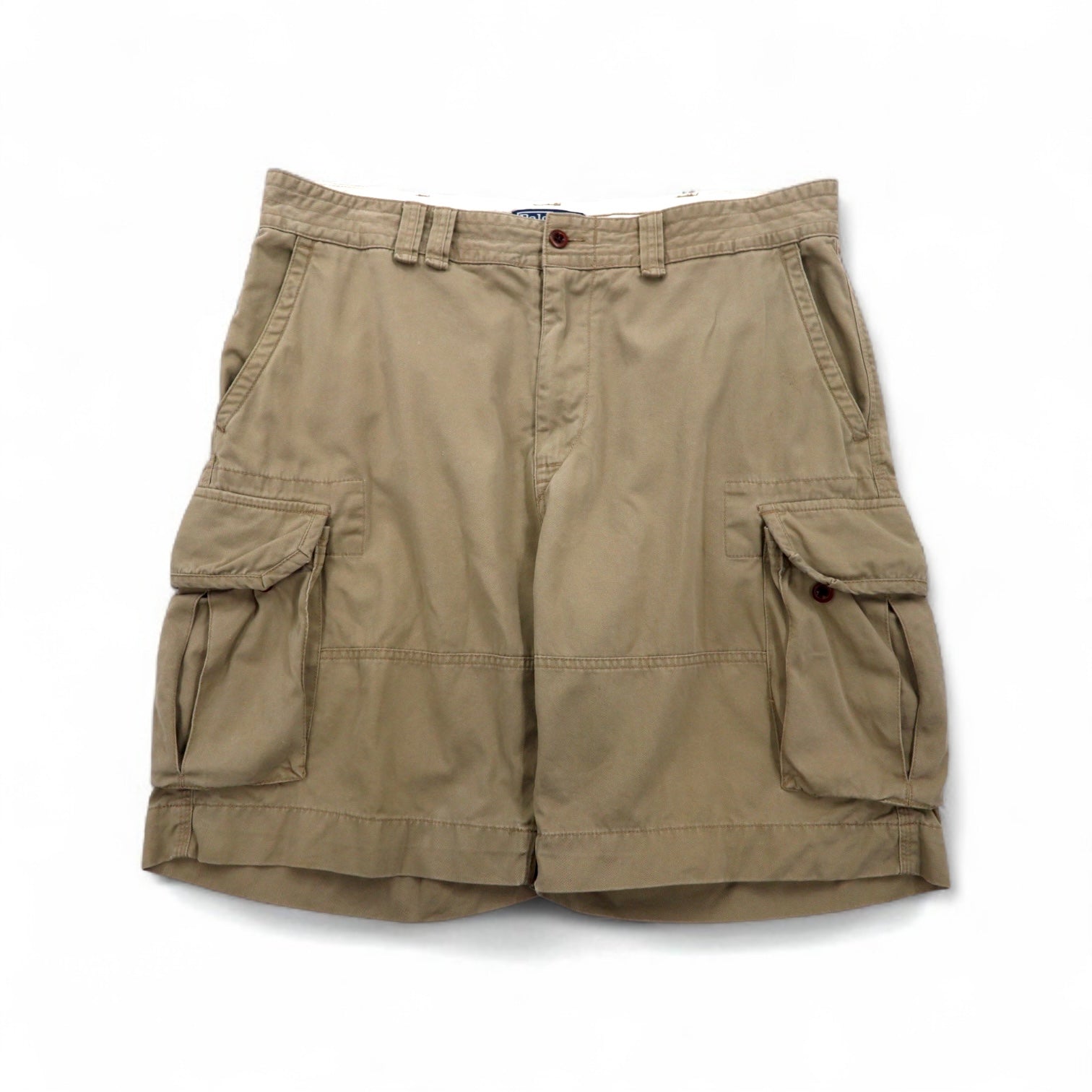 Polo by Ralph Lauren anni '90, pantaloncini cargo Polo Chino baggy, shorts, taglia XL, beige, cotone, al ginocchio