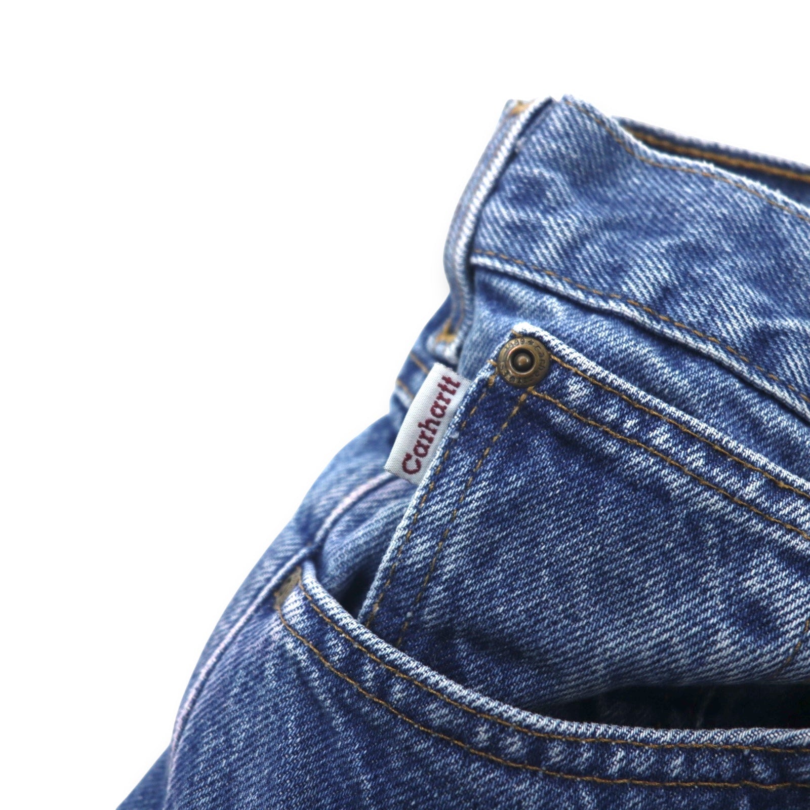 Carhartt Jeans Traditional Fit L Indigo Blu Cotone B180 DST Fabbricato in Messico
