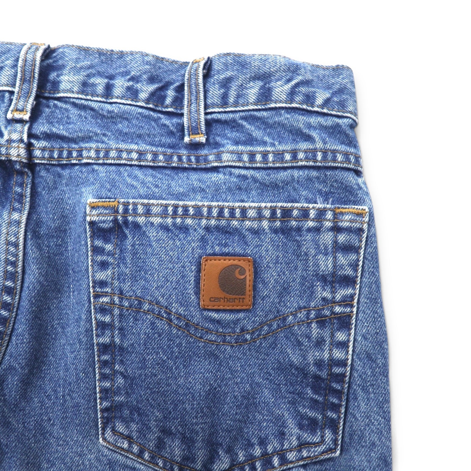 Carhartt Jeans Traditional Fit L Indigo Blu Cotone B180 DST Fabbricato in Messico