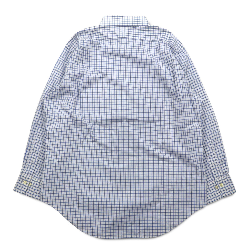 Polo by Ralph Lauren 90年代 REGENT ドレスシャツ L ホワイト ブルー チェック CLASSIC FIT