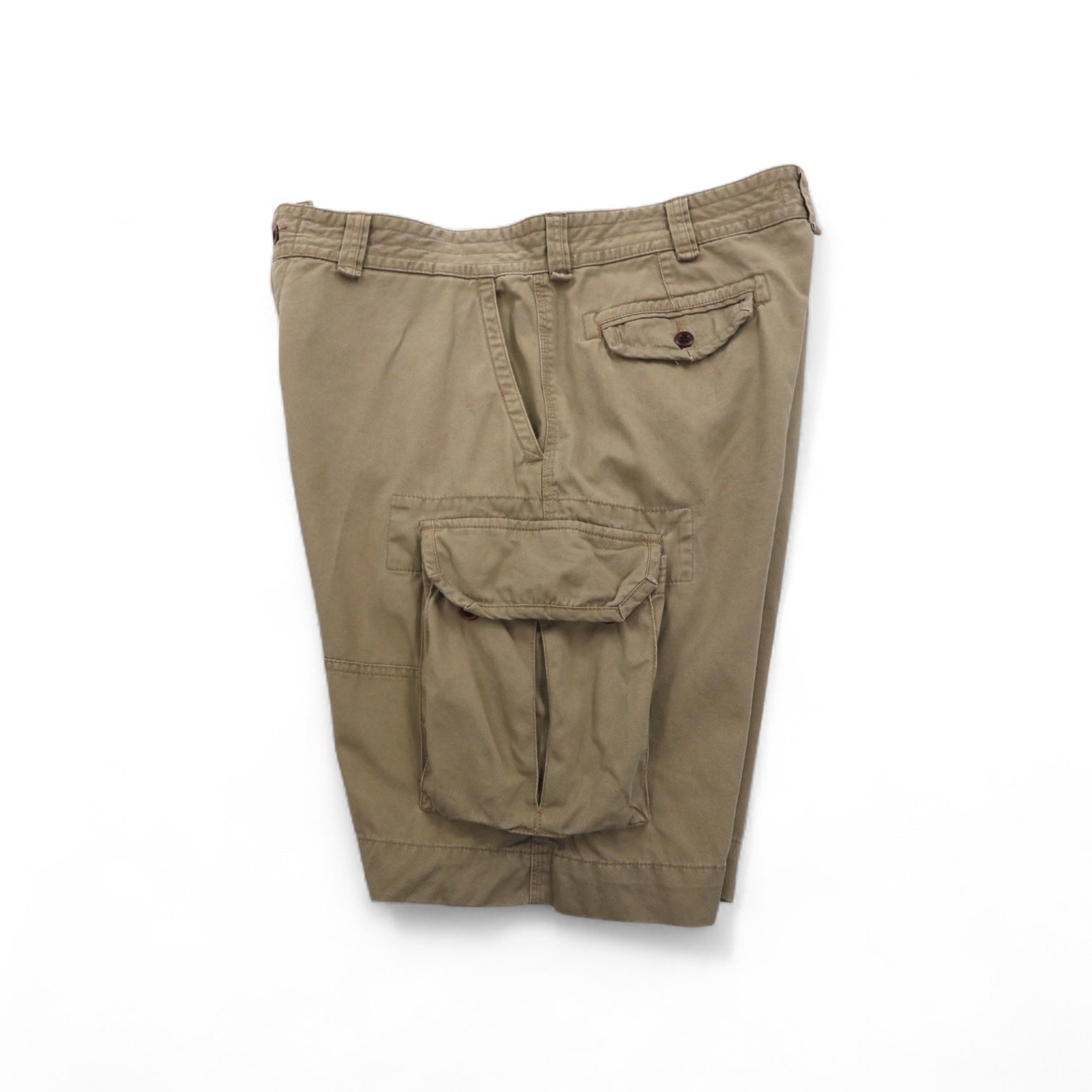 Polo by Ralph Lauren anni '90, pantaloncini cargo Polo Chino baggy, shorts, taglia XL, beige, cotone, al ginocchio