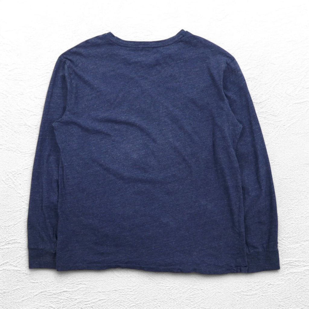 POLO RALPH LAUREN ロングスリーブ Tシャツ ロンT L ネイビー コットン スモールポニー刺繍