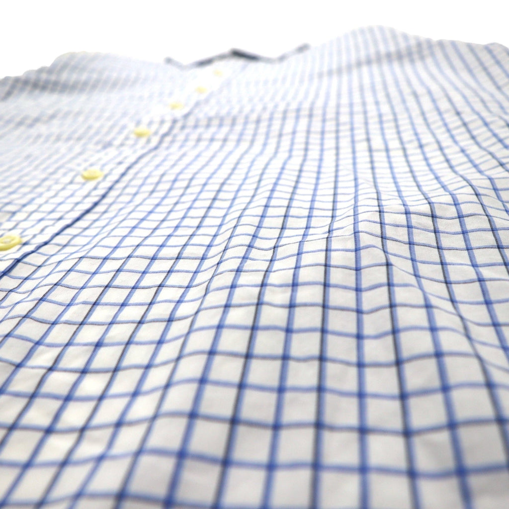 Polo by Ralph Lauren 90年代 REGENT ドレスシャツ L ホワイト ブルー チェック CLASSIC FIT