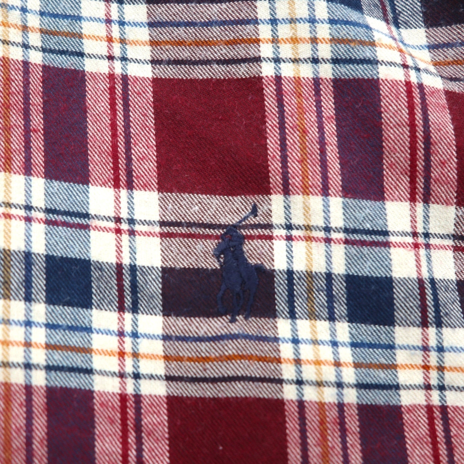 Ralph Lauren 90年代 ボタンダウン フランネルシャツ XL レッド BLAIRE チェック スモールポニー刺繡