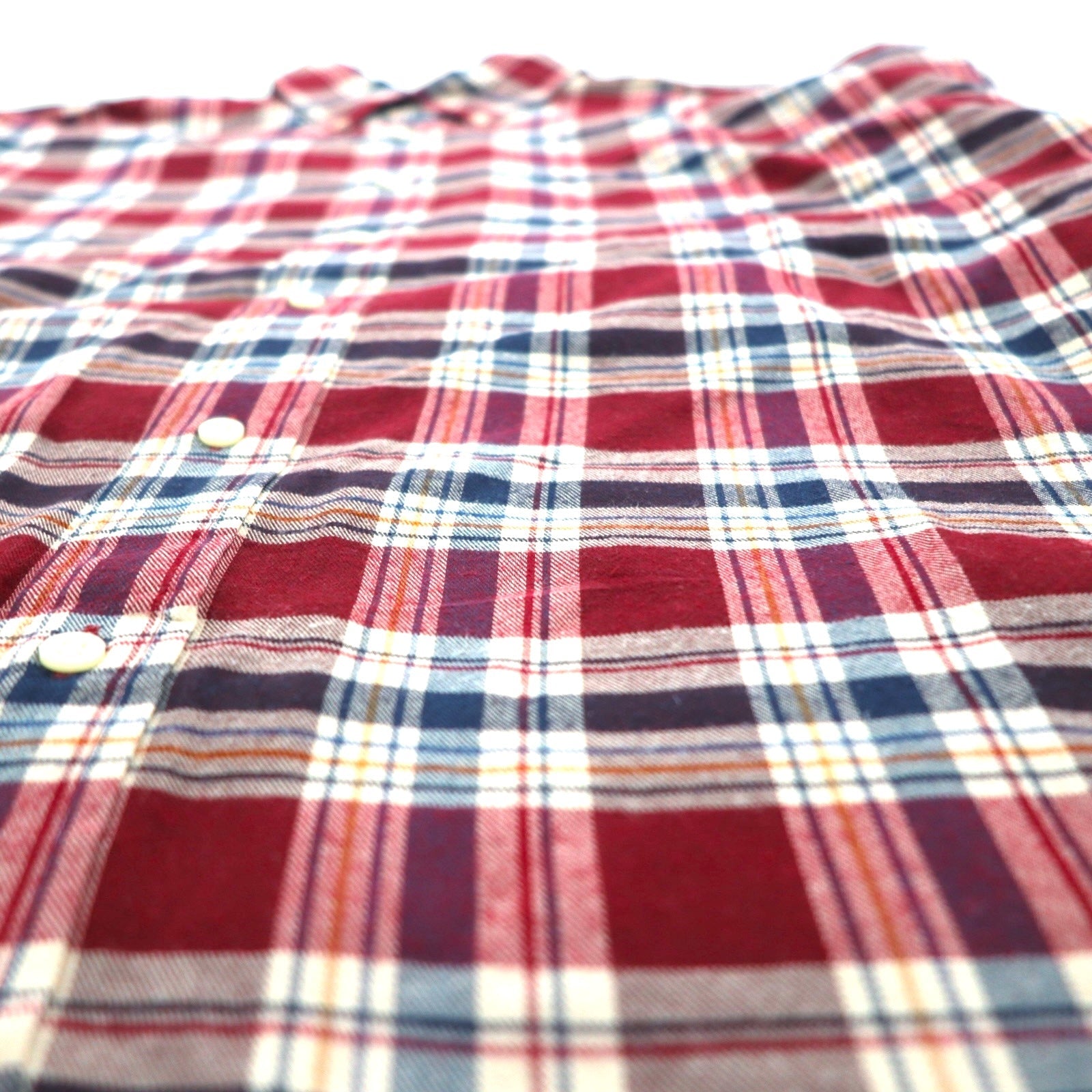 Ralph Lauren 90年代 ボタンダウン フランネルシャツ XL レッド BLAIRE チェック スモールポニー刺繡