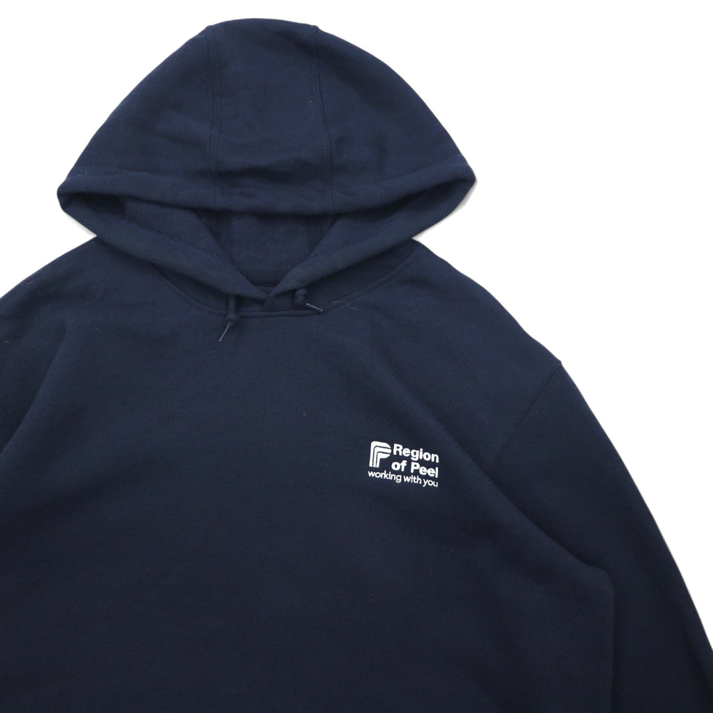 Carhartt Felpa con cappuccio pullover L blu navy, cotone, interno felpato, MIDWEIGHT PO HOODIE K121-472