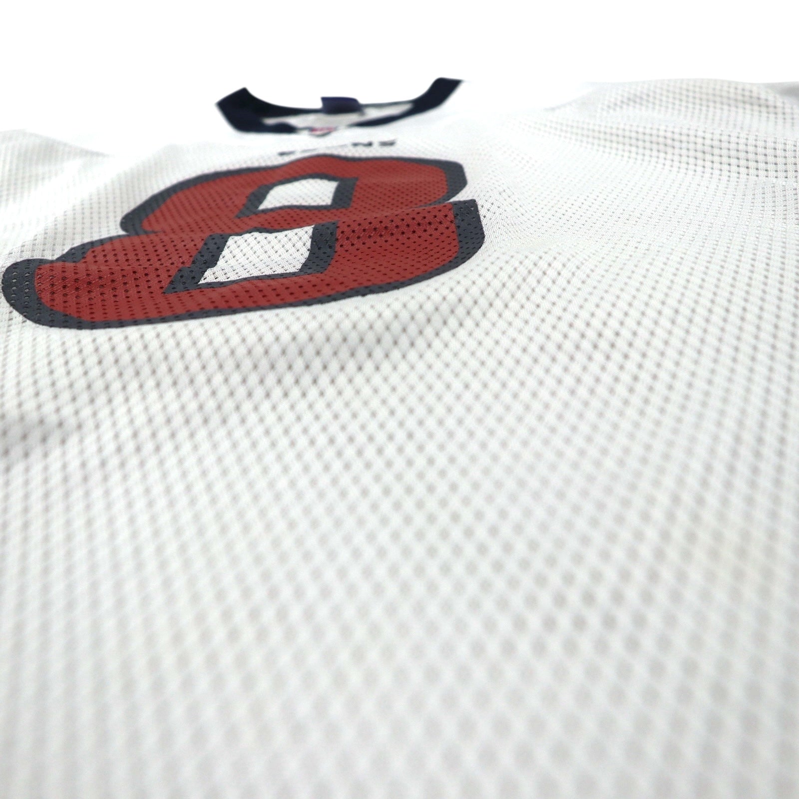 reebok maglia da gioco L bianca poliestere mesh numerata NFL TEXANS