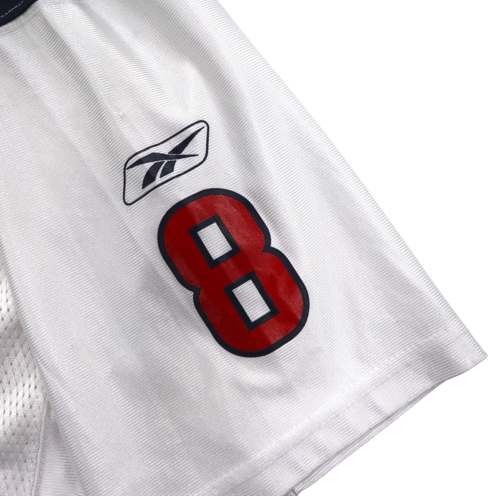 reebok maglia da gioco L bianca poliestere mesh numerata NFL TEXANS