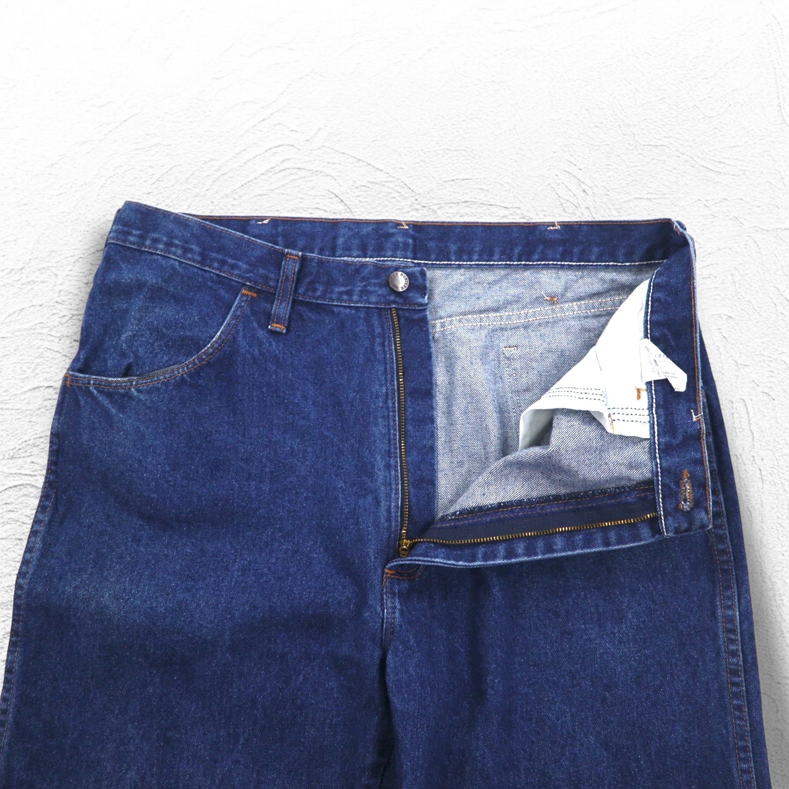 RUSTLER (Wrangler) Pantaloni in denim anni '90 USA L Blu indaco 87620NV
