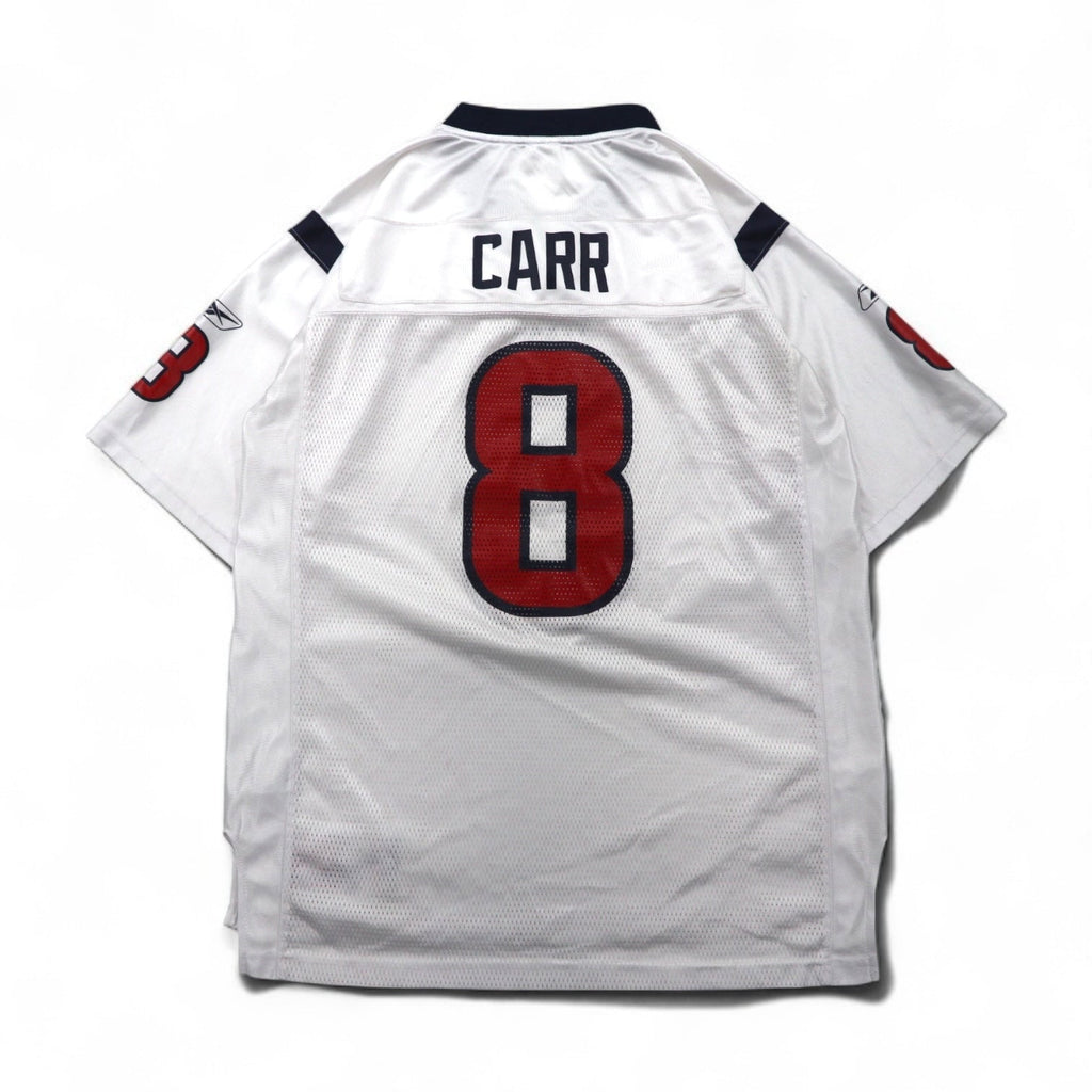 reebok maglia da gioco L bianca poliestere mesh numerata NFL TEXANS