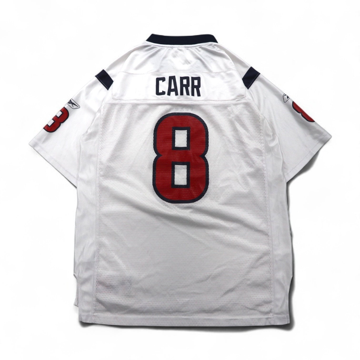 reebok maglia da gioco L bianca poliestere mesh numerata NFL TEXANS