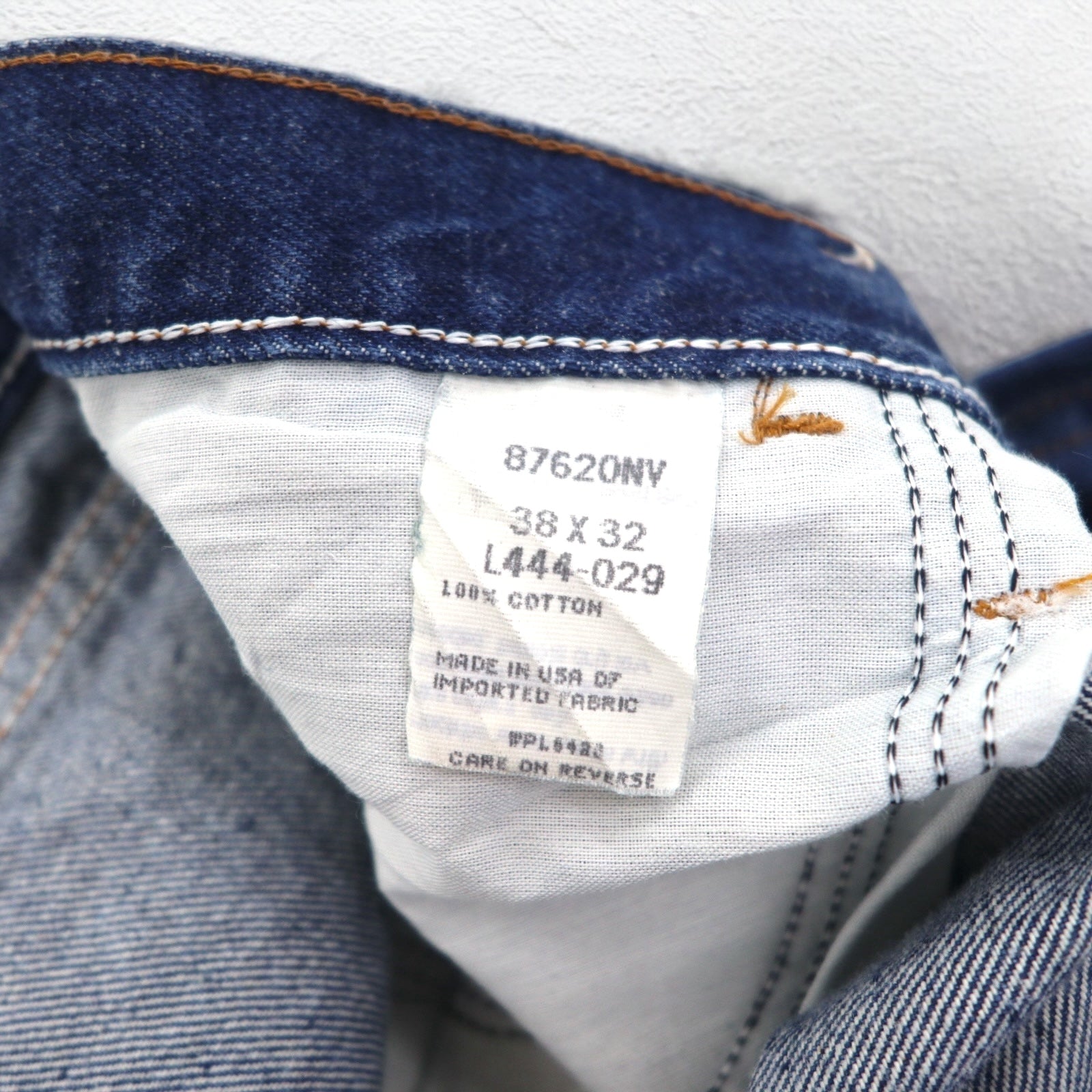 RUSTLER (Wrangler) Pantaloni in denim anni '90 USA L Blu indaco 87620NV