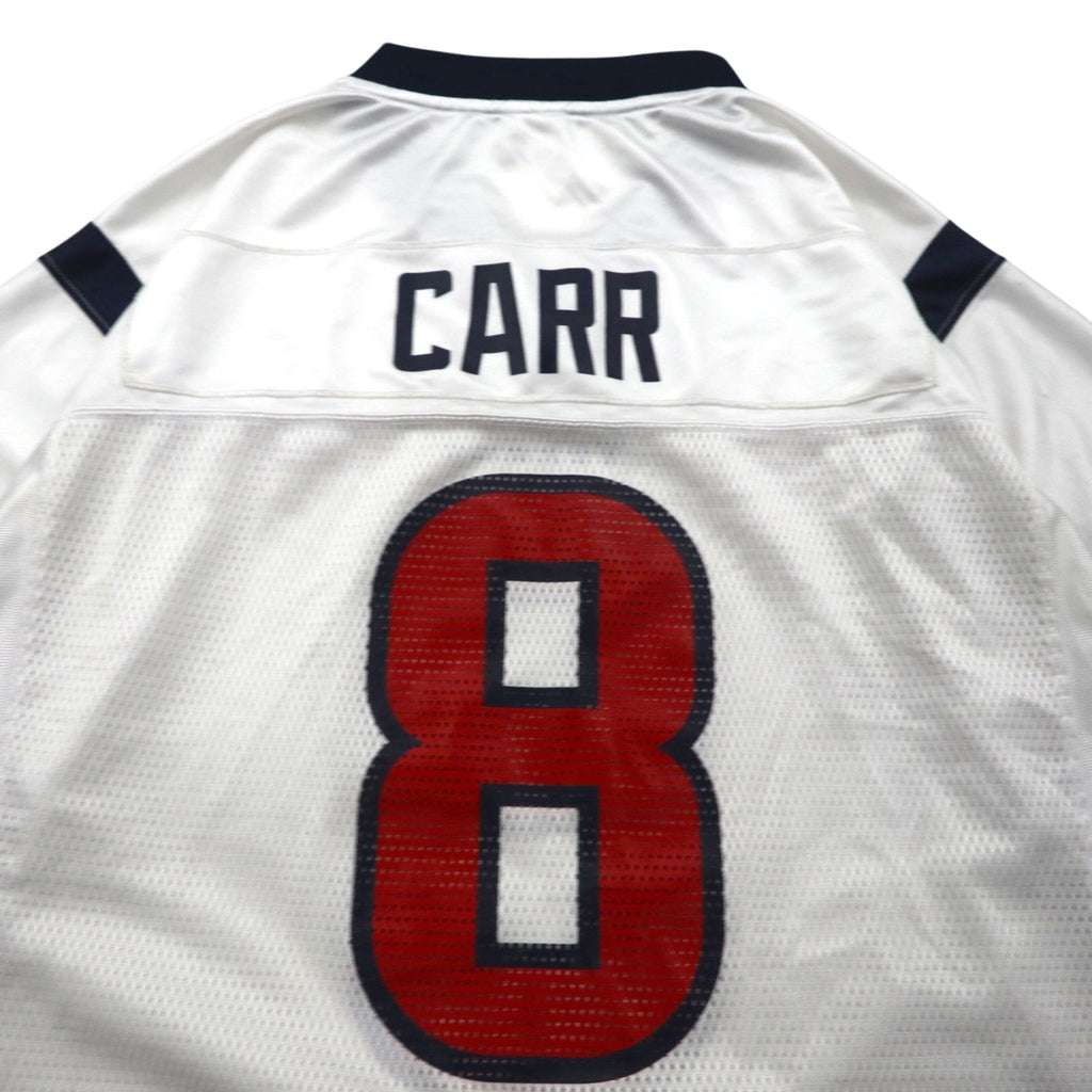 reebok maglia da gioco L bianca poliestere mesh numerata NFL TEXANS