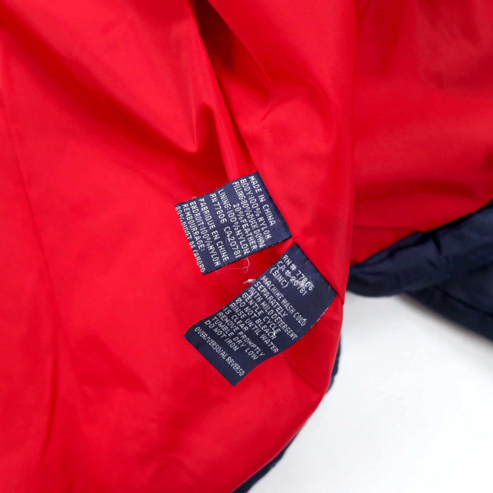 TOMMY HILFIGER 90年代 ダウンジャケット L ネイビー ナイロン フラッグロゴ