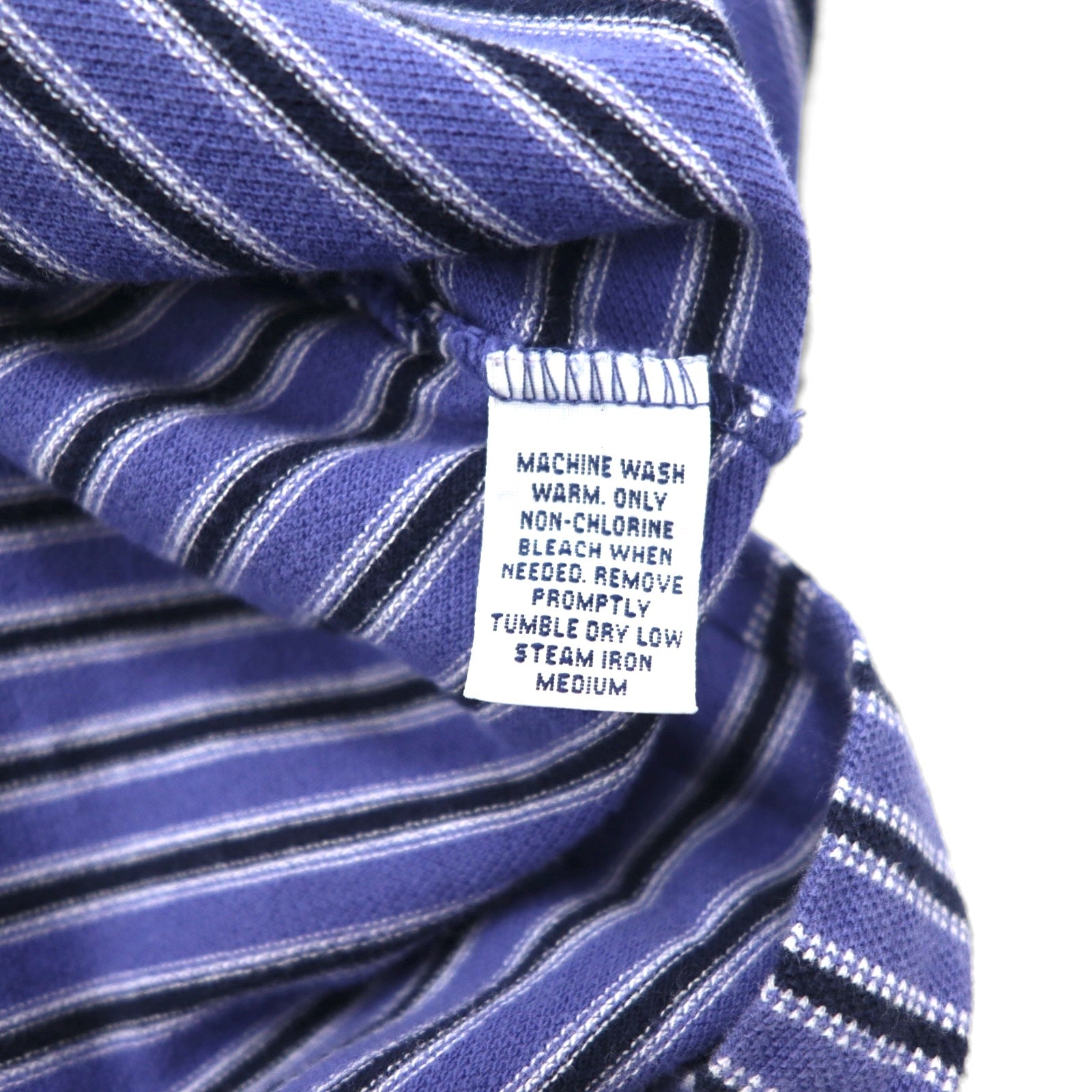 Polo by Ralph Lauren anni '90, polo a righe, XL, blu, cotone piqué, ricamo small pony