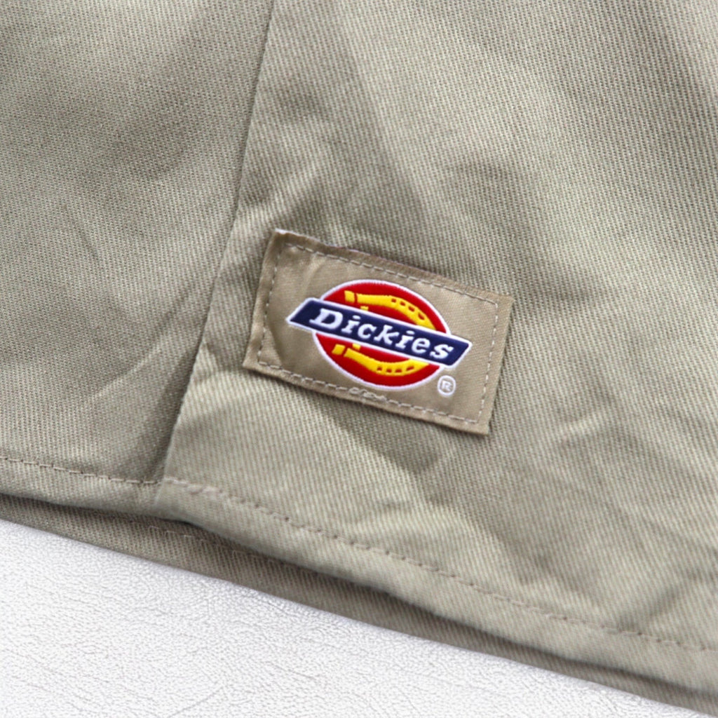 Dickies Camicia da lavoro in chino a maniche corte 3XL Beige Taschino sul petto Taglia grande Made in Honduras