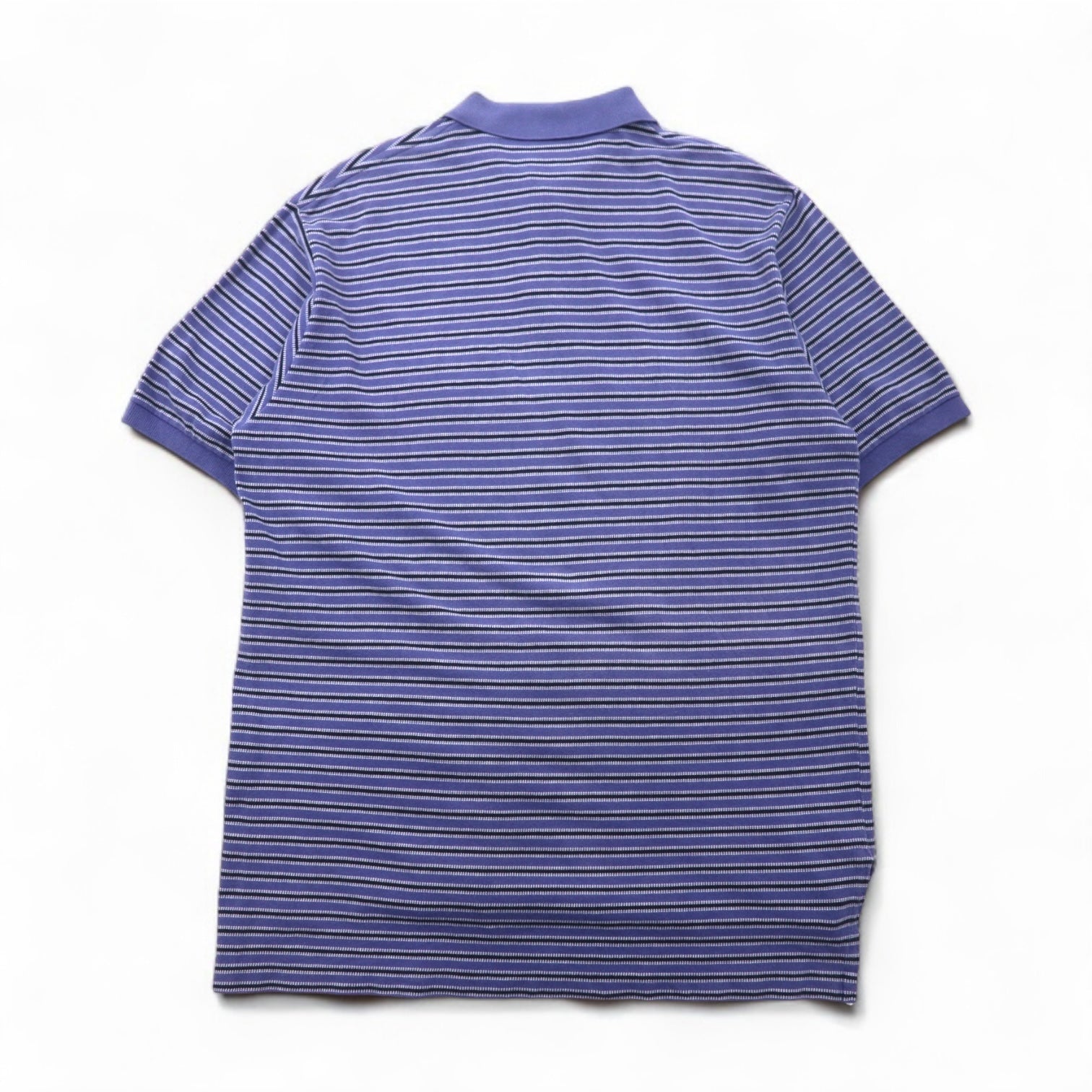 Polo by Ralph Lauren 90年代 ボーダー ポロシャツ XL ブルー コットン 鹿の子 スモールポニー刺繍