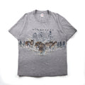 anvil 90年代 USA製 シングルステッチ Tシャツ XL グレー MINESOTA 両面 アニマル プリント オオカミ