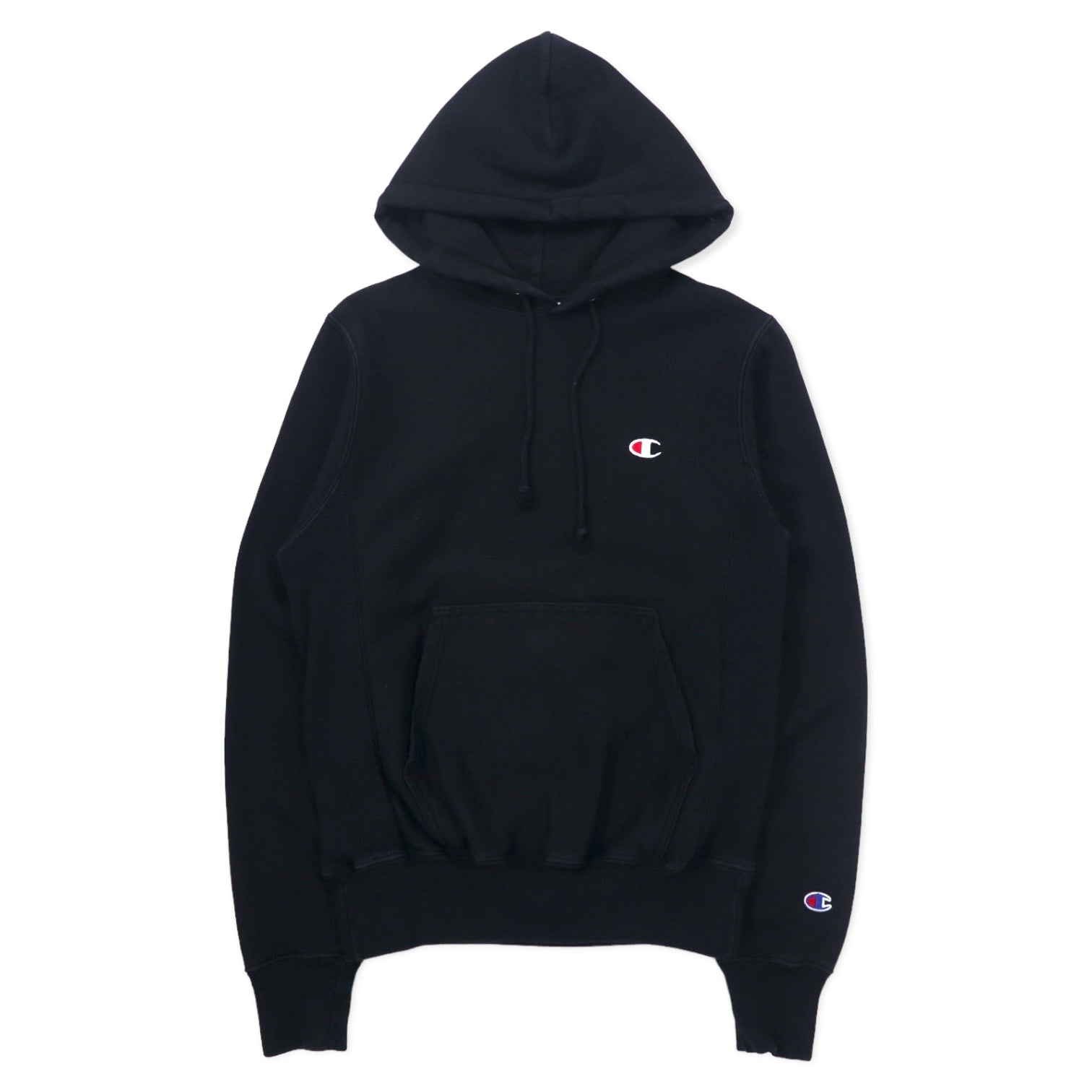 Champion felpa con cappuccio Reverse Weave M nera cotone etichetta blu riedizione made in Pakistan