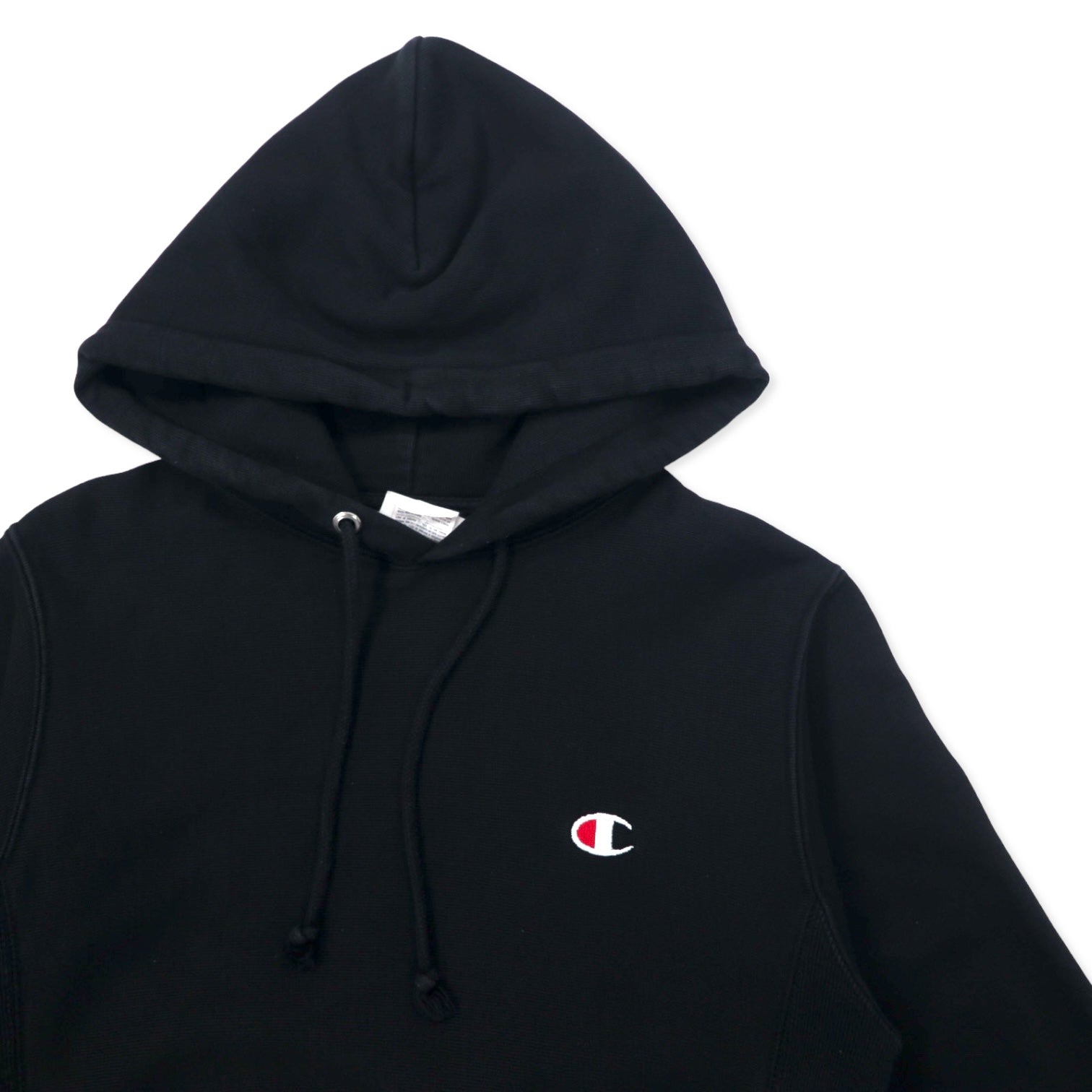 Champion felpa con cappuccio Reverse Weave M nera cotone etichetta blu riedizione made in Pakistan