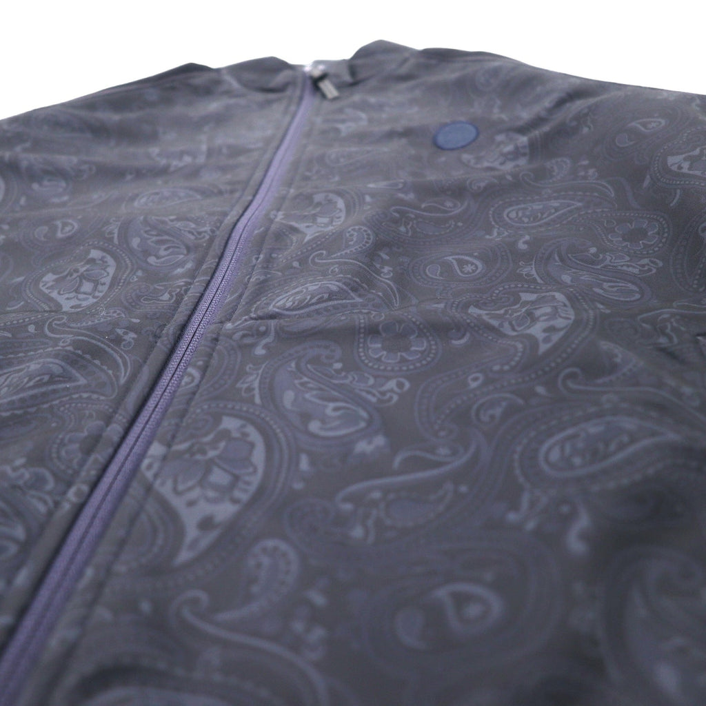 PRETTY GREEN Giacca sportiva con stampa paisley, taglia 4, blu navy, poliestere, logo discreto
