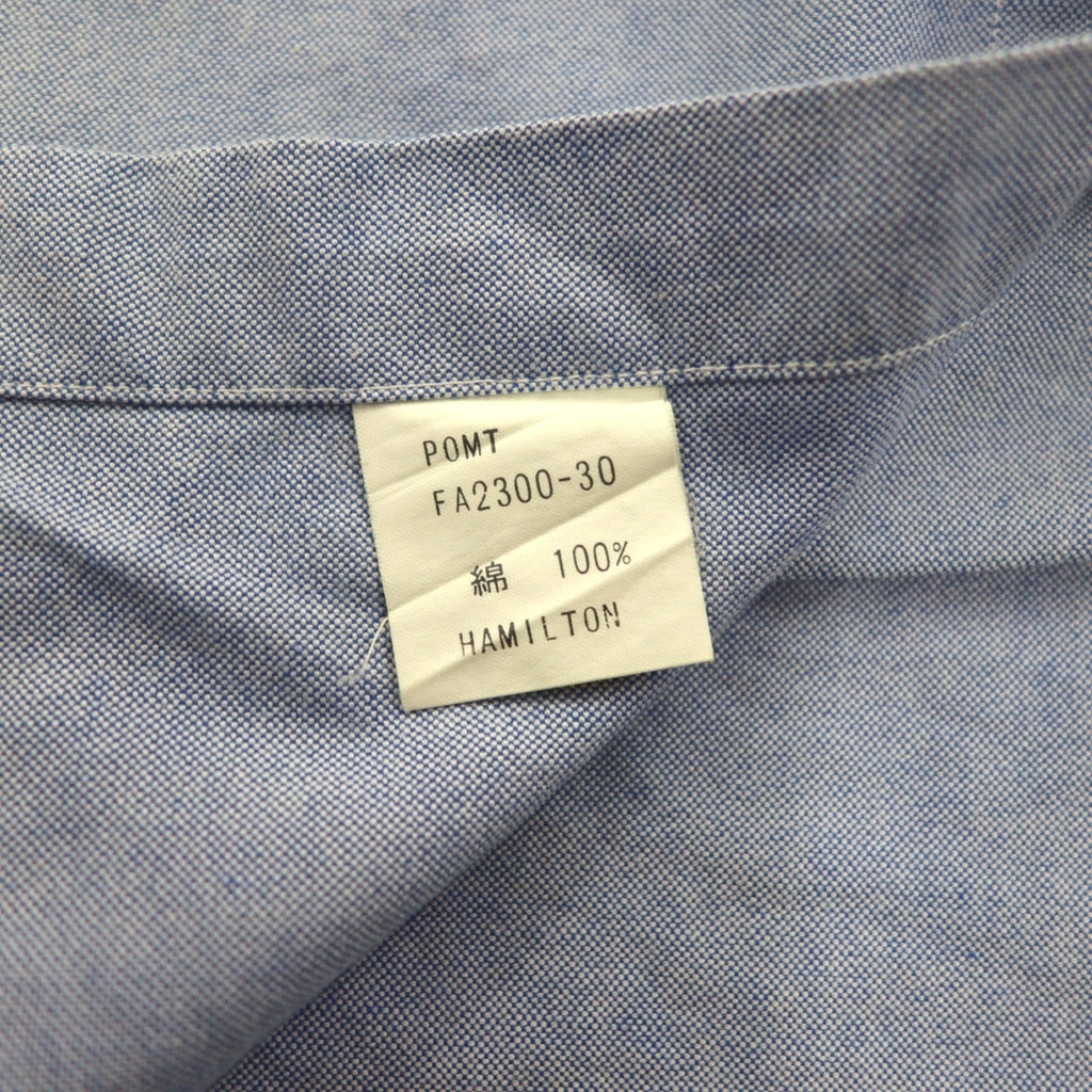 Polo Ralph Lauren 90年代 オックスフォード ボタンダウン シャツ M ブルー 胸ポケット エンブレム