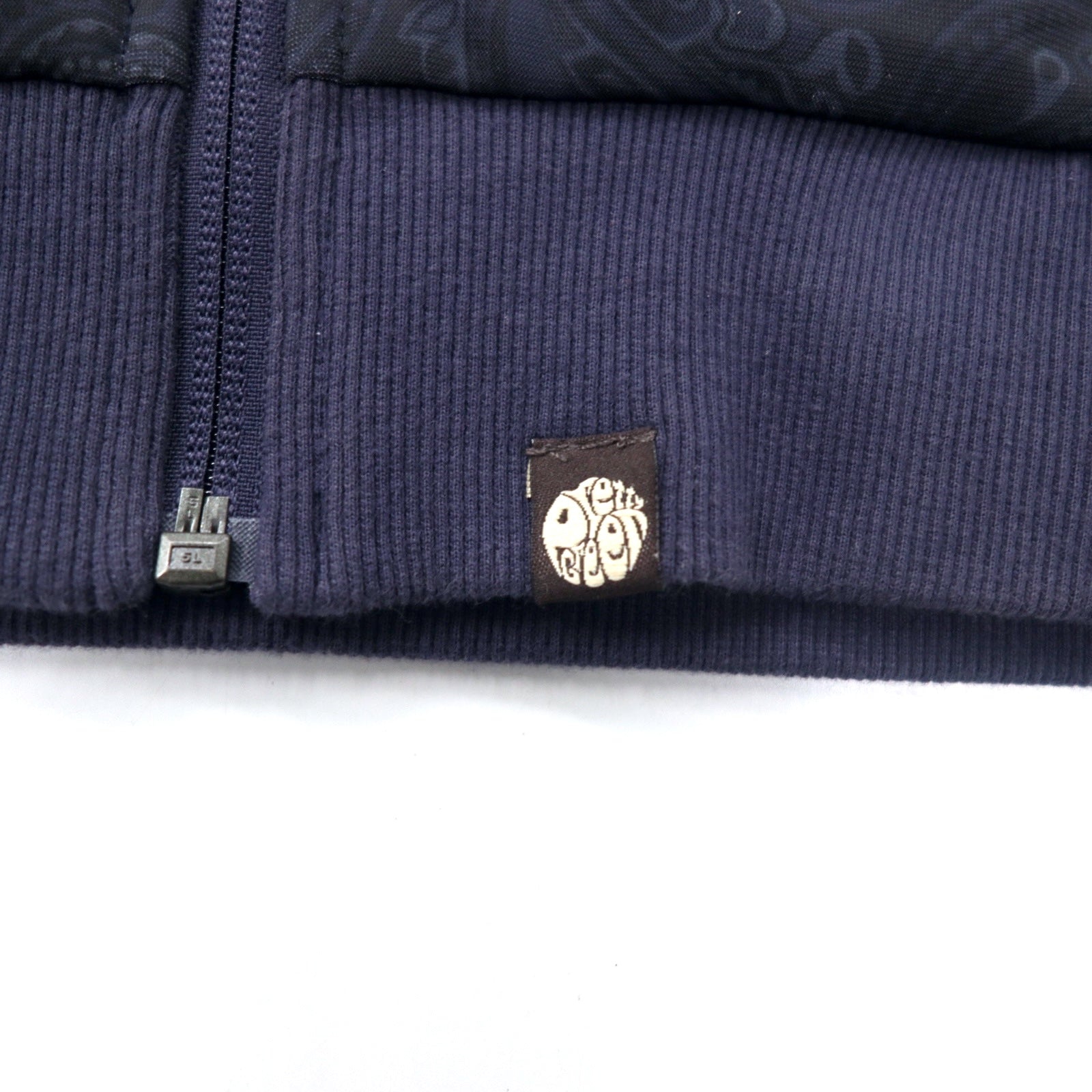 PRETTY GREEN Giacca sportiva con stampa paisley, taglia 4, blu navy, poliestere, logo discreto