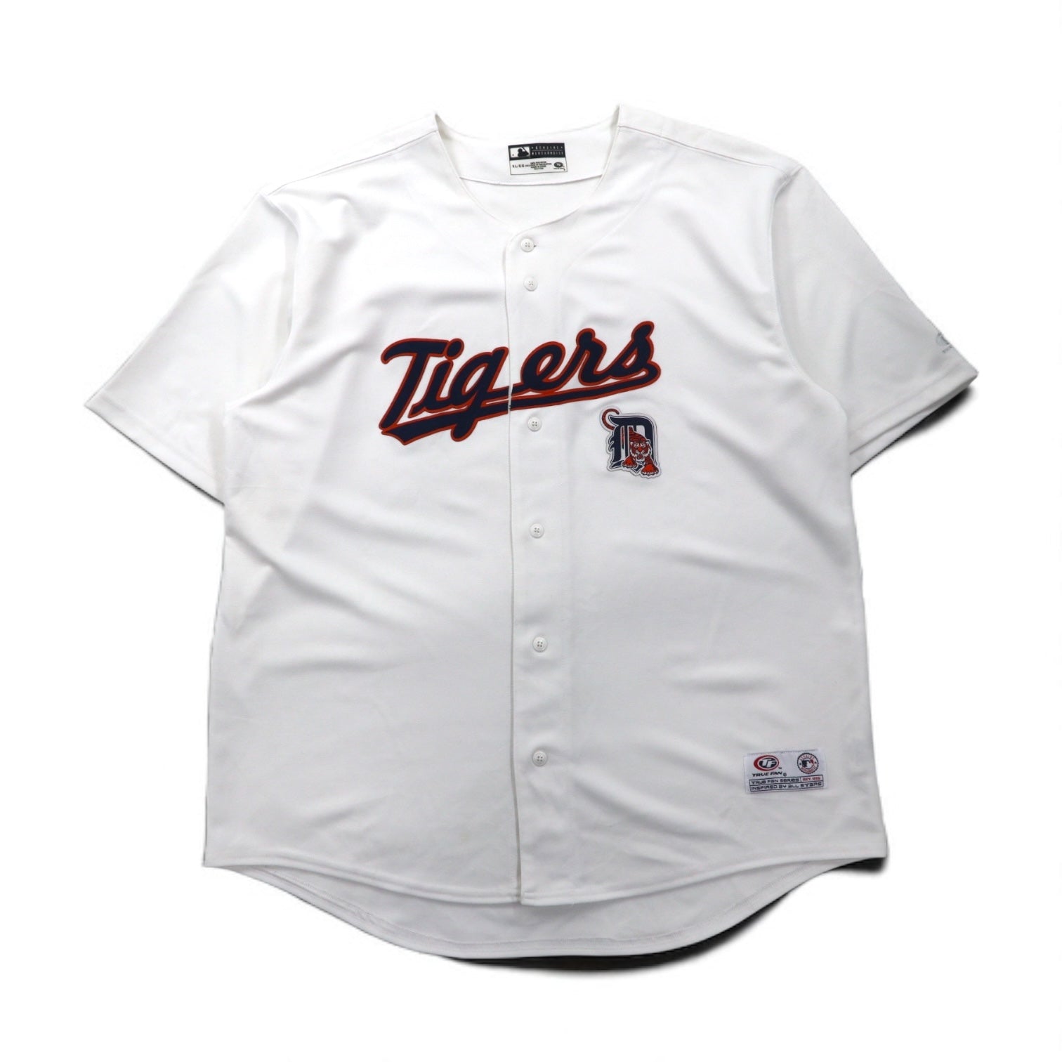 MLB TRUE FAN Maglia da baseball XL Bianco Poliestere Detroit Tigers
