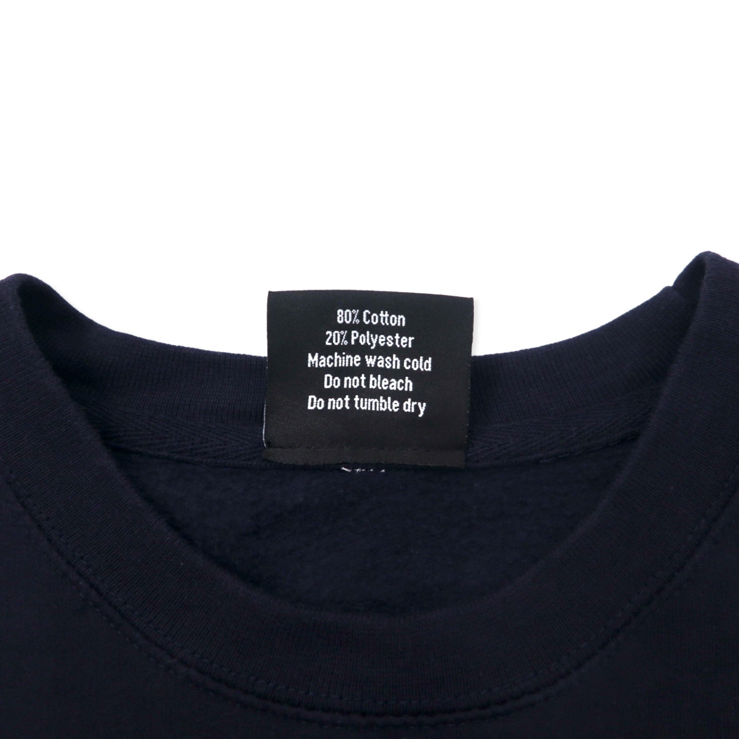Felpa EAST COAST con stampa ancora, taglia XL, blu navy, cotone, interno felpato, oversize