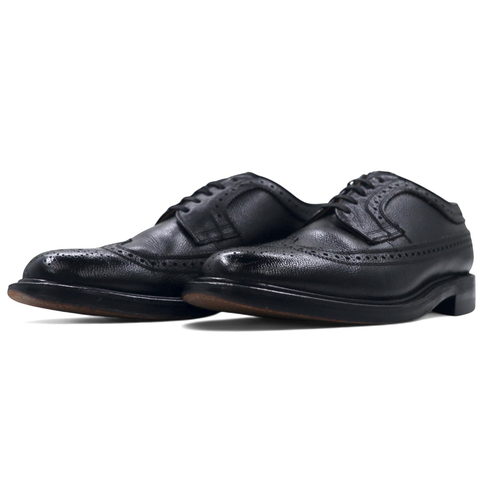 REGAL Scarpe Wingtip Medallion Country 23.5cm Nere in Pelle Goffrata 6263 2235 Prodotto in Giappone
