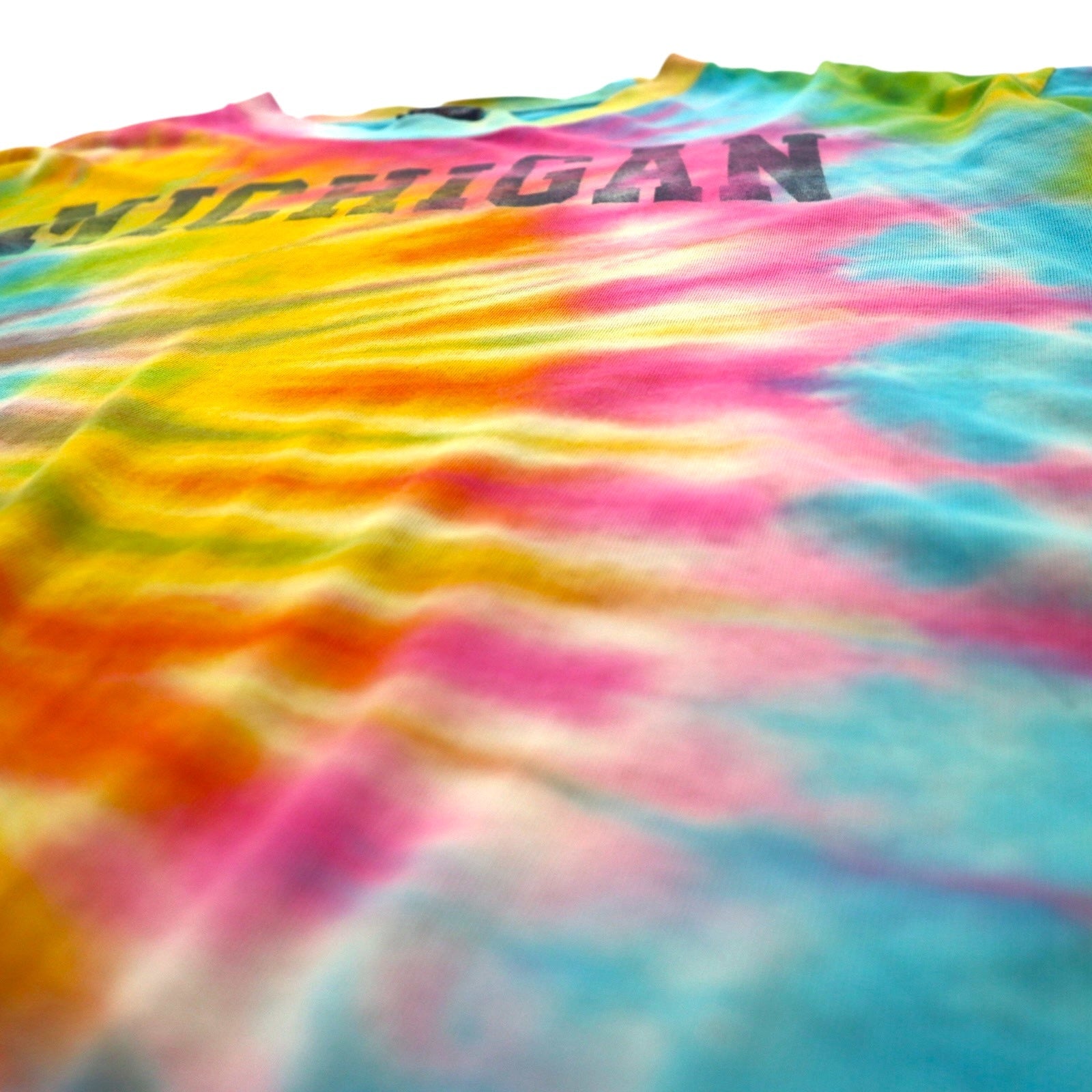 T-shirt college MV SPORT tie-dye XL multicolore cotone Made in Pakistan