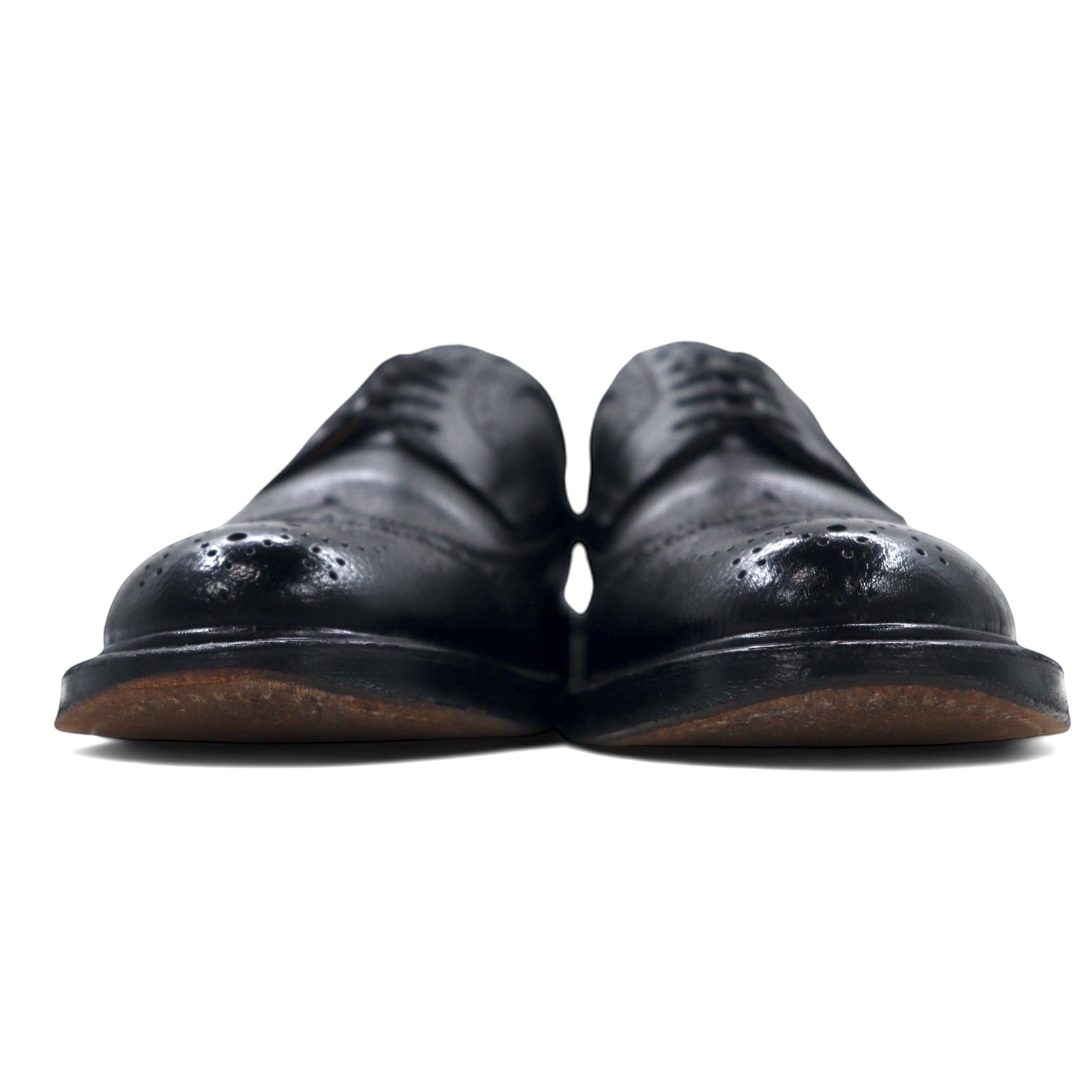 REGAL Scarpe Wingtip Medallion Country 23.5cm Nere in Pelle Goffrata 6263 2235 Prodotto in Giappone
