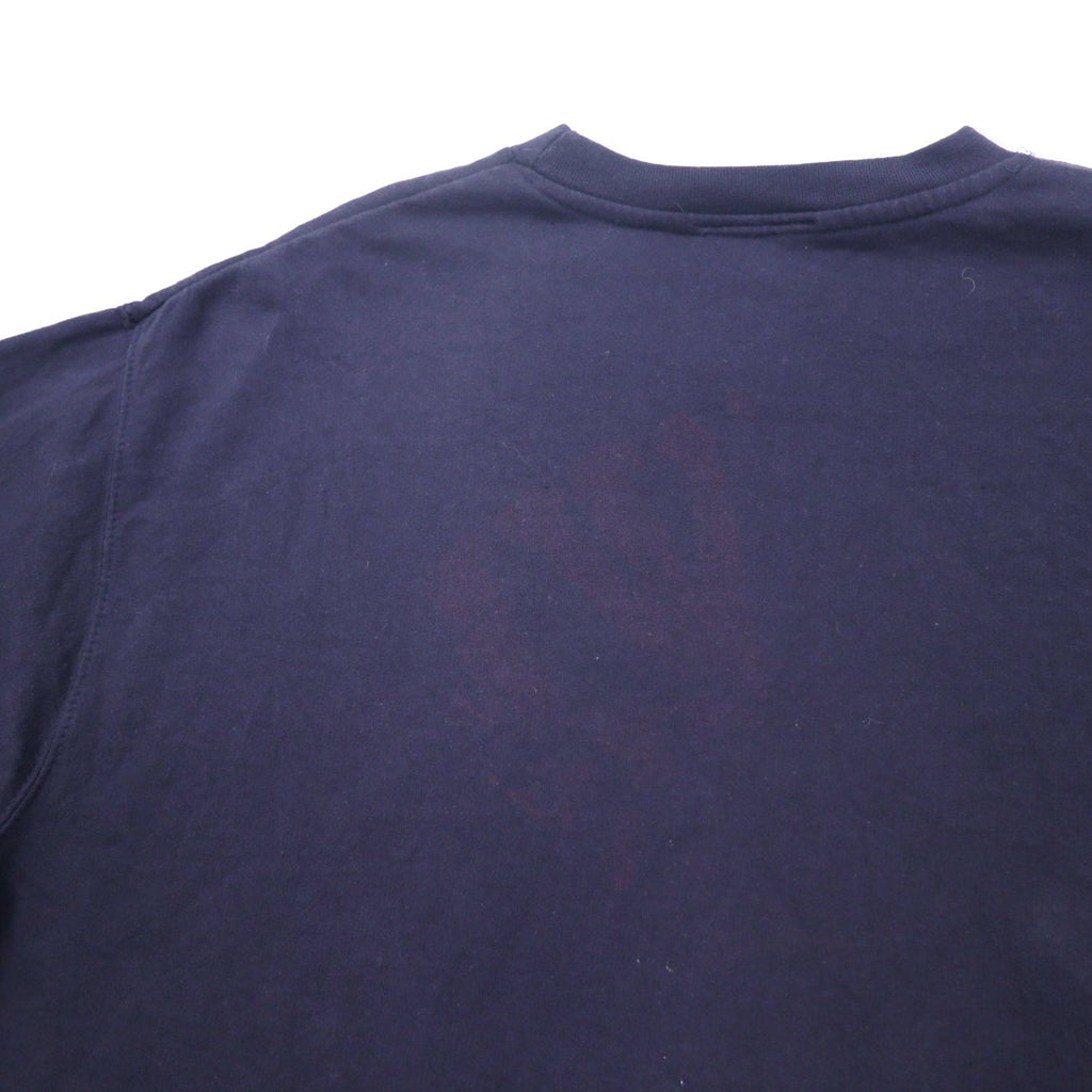 Felpa EAST COAST con stampa ancora, taglia XL, blu navy, cotone, interno felpato, oversize