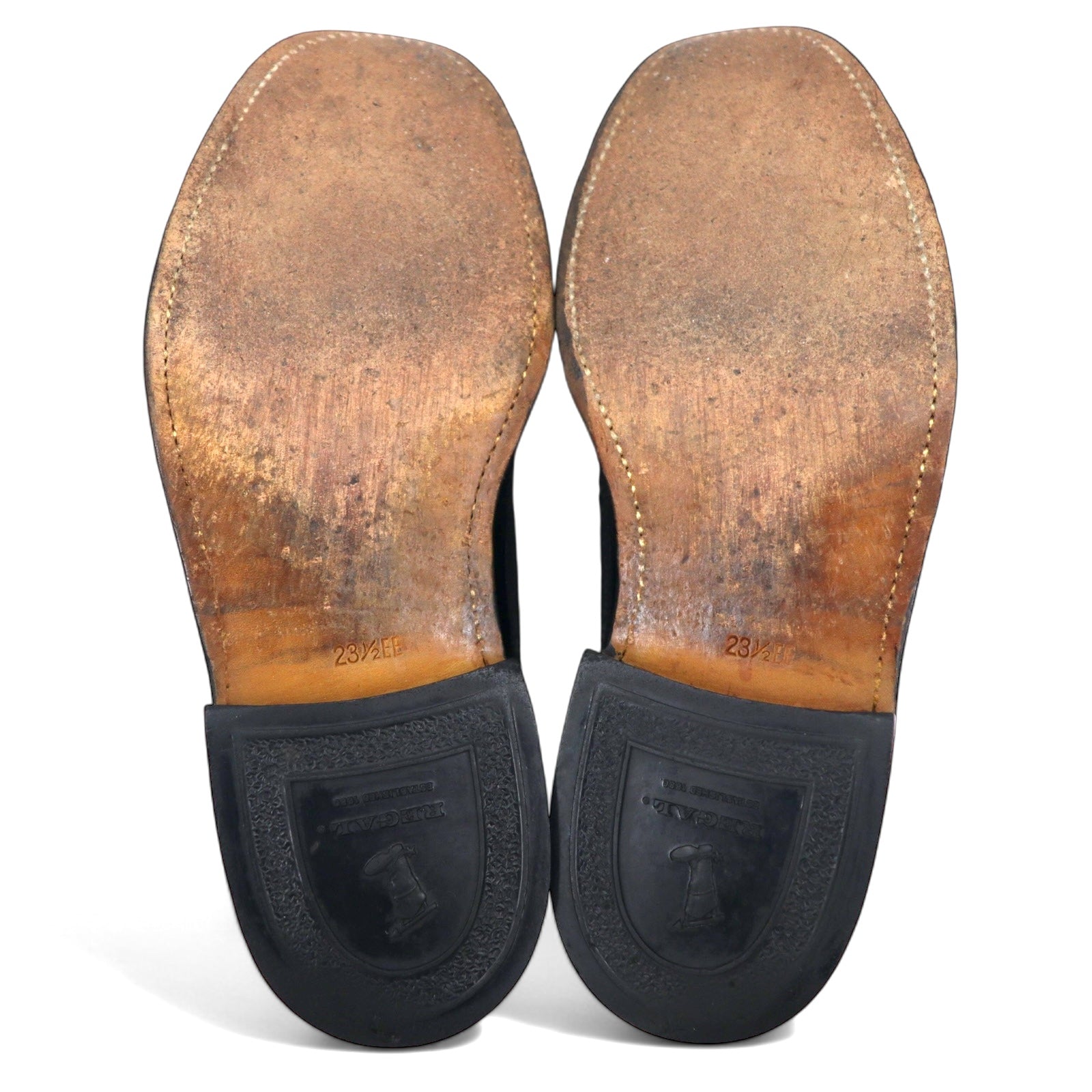REGAL Scarpe Wingtip Medallion Country 23.5cm Nere in Pelle Goffrata 6263 2235 Prodotto in Giappone
