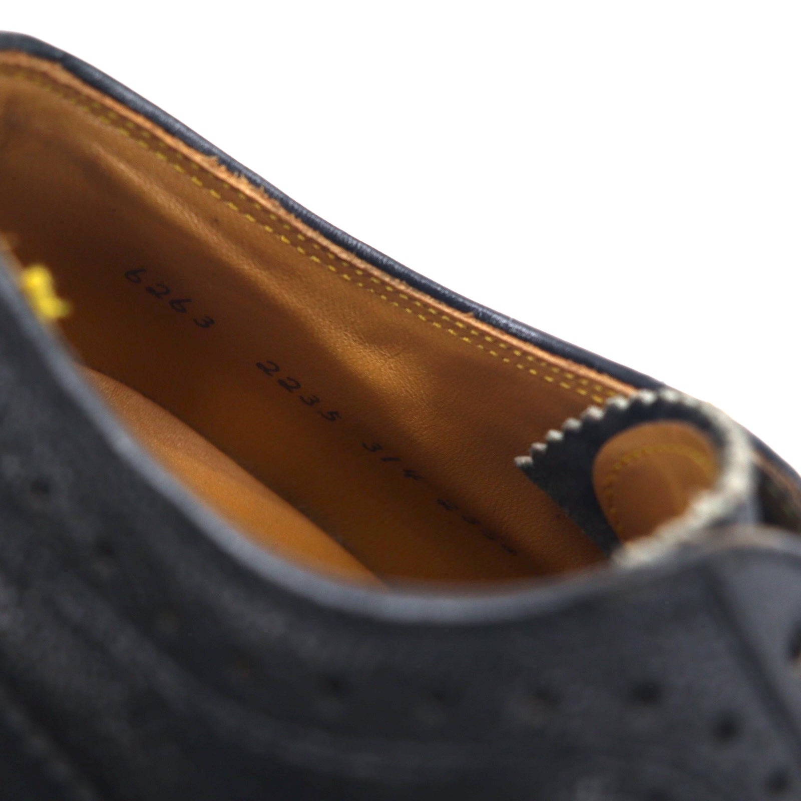 REGAL Scarpe Wingtip Medallion Country 23.5cm Nere in Pelle Goffrata 6263 2235 Prodotto in Giappone
