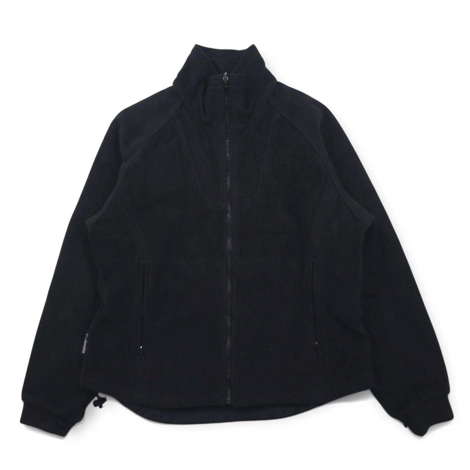 Columbia anni '90 3WAY Giacca a Vento M Blu Nero Nylon Fodera in Pile Coulisse con Zip-in-Zip