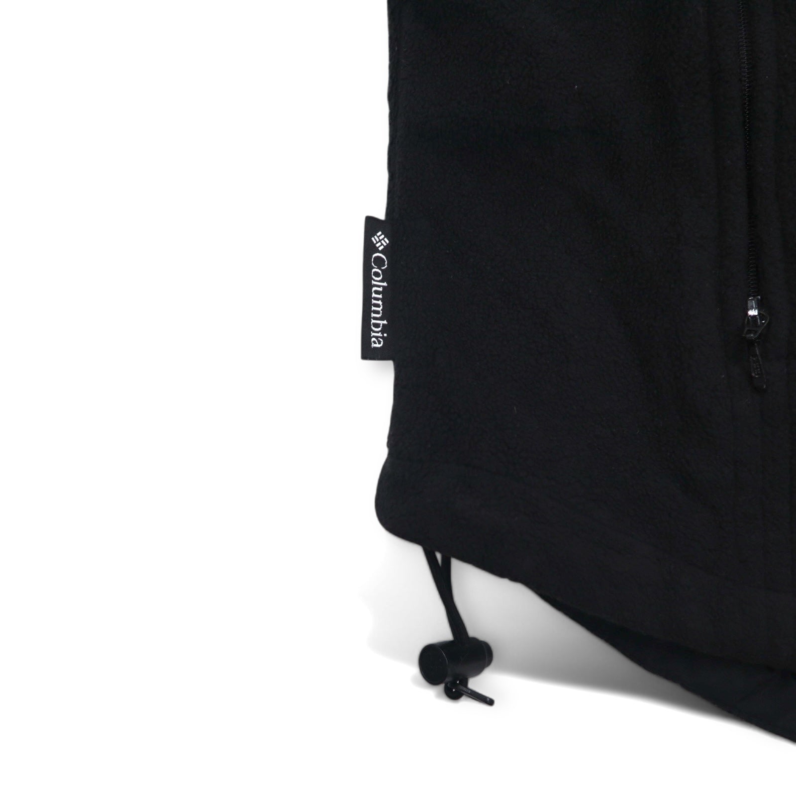Columbia anni '90 3WAY Giacca a Vento M Blu Nero Nylon Fodera in Pile Coulisse con Zip-in-Zip