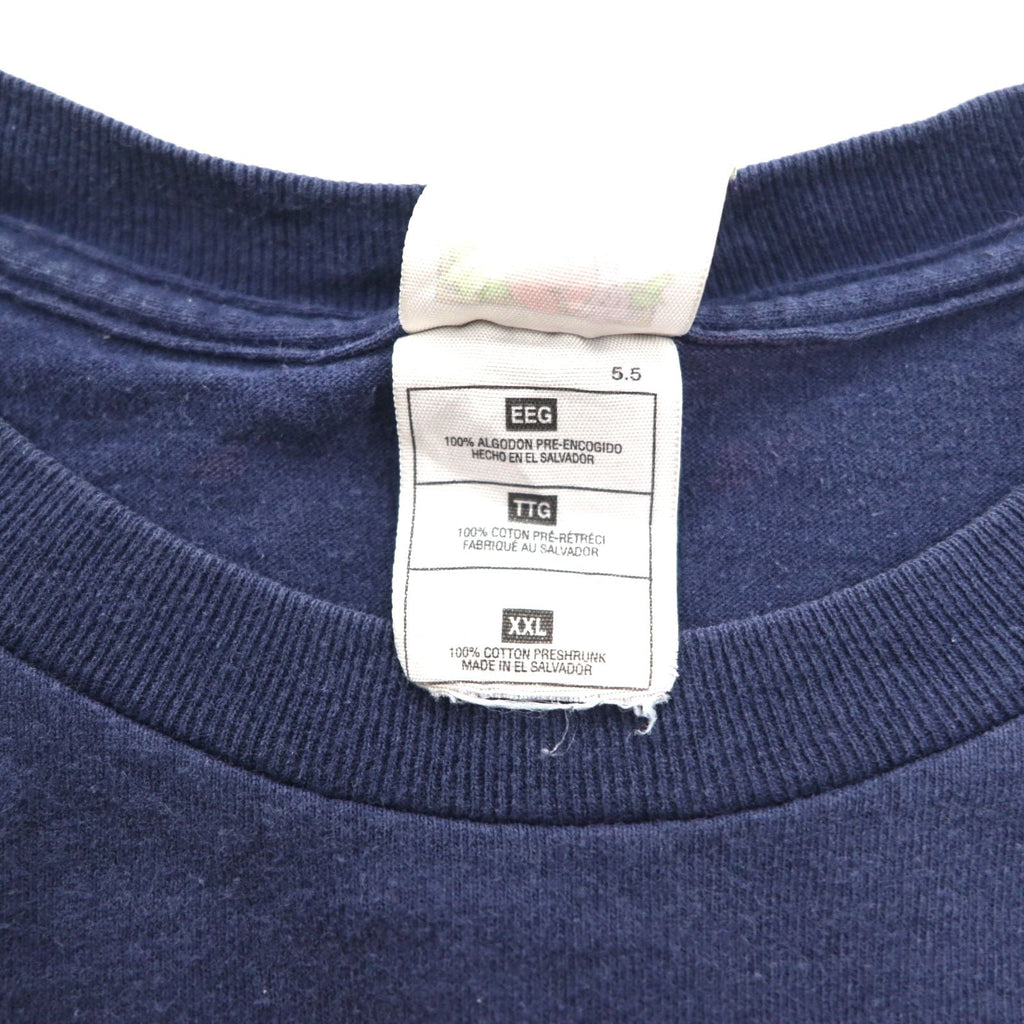 FRUIT OF THE LOOM 90年代 カレッジプリント Tシャツ XXL ネイビー エルサルバドル製