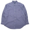 RALPH LAUREN Anni '90 Camicia button-down L Cotone a quadri blu BLAKE Ricamo Small Pony